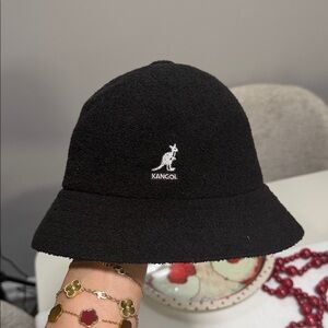 Kangol Classic Black Bucket Hat